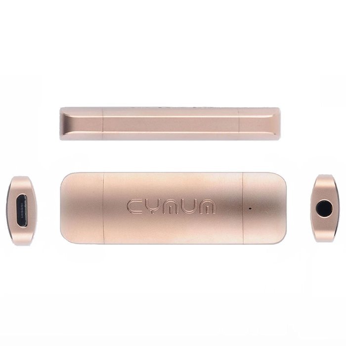 CYMUM CY-15 Portable Micro HiFi Audio Headphone Amplifier HiFi Earphone Amplifier - Rose Gold