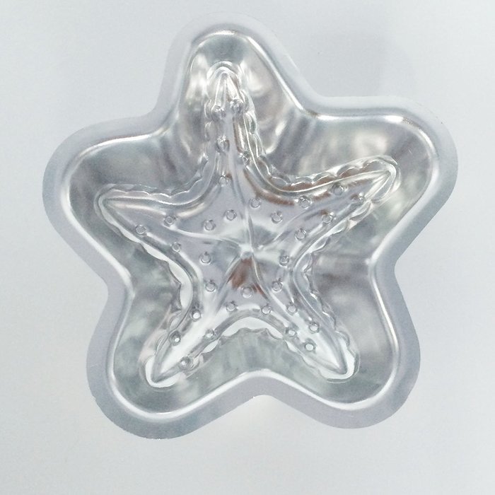 Novelty Sea Star Seastar Starfish Sea Creature Metal Cake Pan Mold 115x40mm N2
