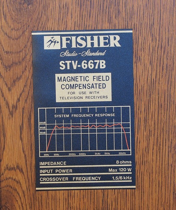 Fisher STV-667B Floor Standing Speaker Pair