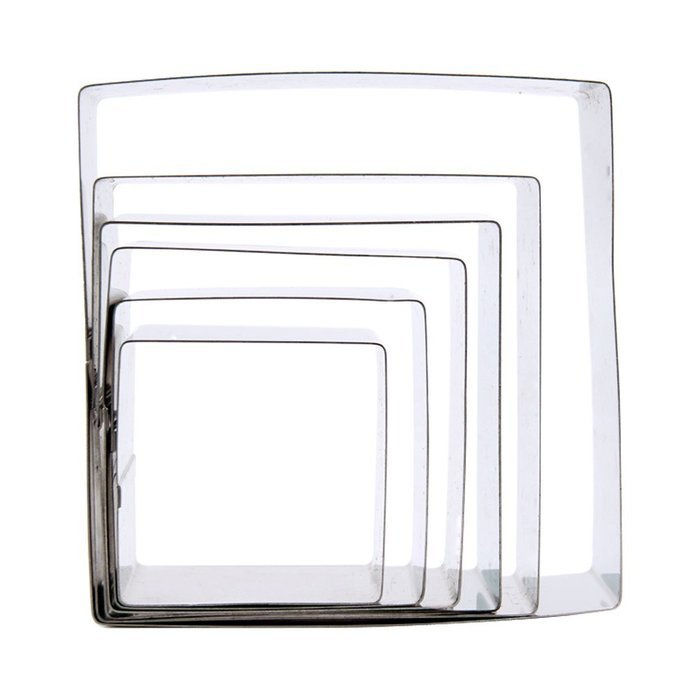 Aprince Set of 6 Stainless Steel Cake Mousse Molld Cake Baking Cake Decor Molds Ring (Round Set) N2