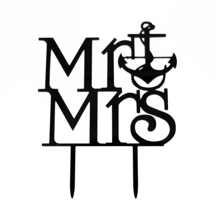 Ecape Creative Mr and Mrs Personalized Wedding Cake Toppers Deer Cake Topper for Special Events N33