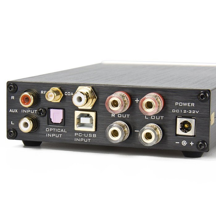 FX Audio D802C 80WPC Pure Digital Amplifier Wireless Bluetooth USB/AUX/Optical/Coaxial Digital Amplifier black N5