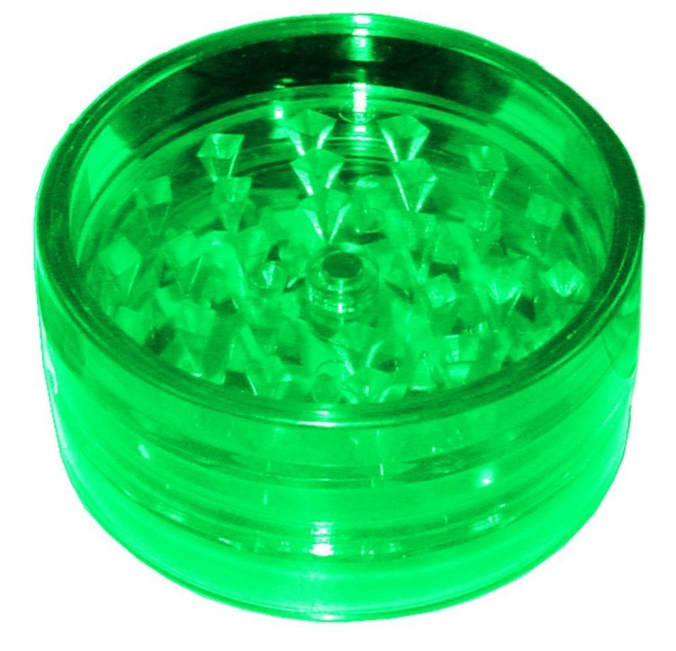High-Quality Acrylic 2pc Grinder w/Magnet - Various Colors (White) N3