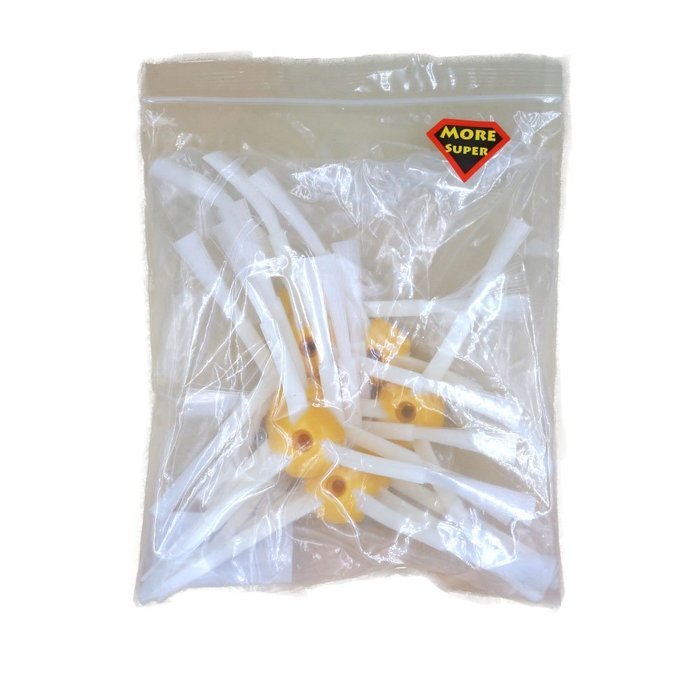 Promotion! Super More Pack of 10 3 Armed Side Brush Replacement for Irobot Roomba 500 600 700 Series 570 630 650...