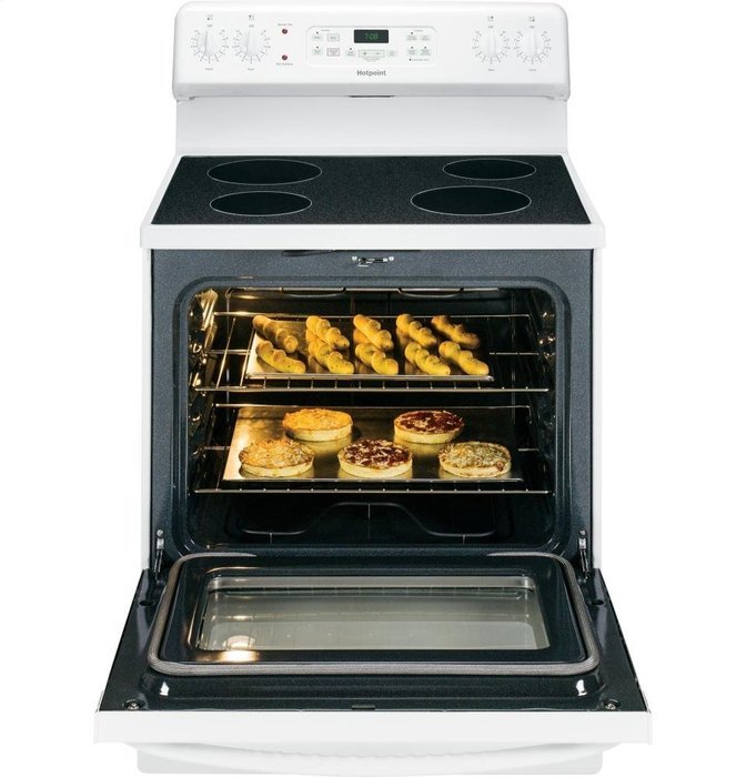 5 Cu. Ft. Electric Self Cleaning Range Color: White
