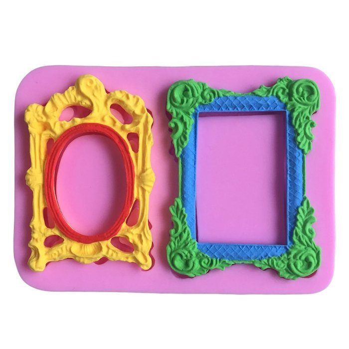Karen Baking Photo Frame Shape 3D Silicone Cake Mold For Cake Fondant Decorating N2