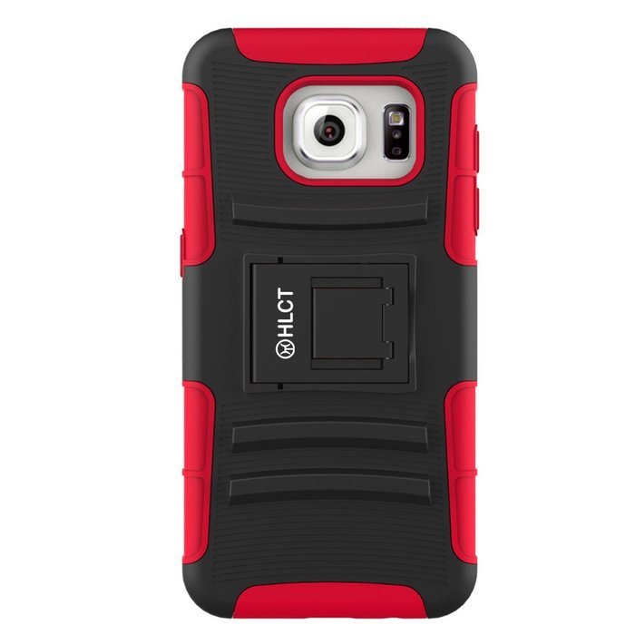 Galaxy S7 Edge Case, HLCT Rugged Shock Proof Dual-Layer Case with Built-In Kickstand for Samsung Galaxy S7 Edge... N6