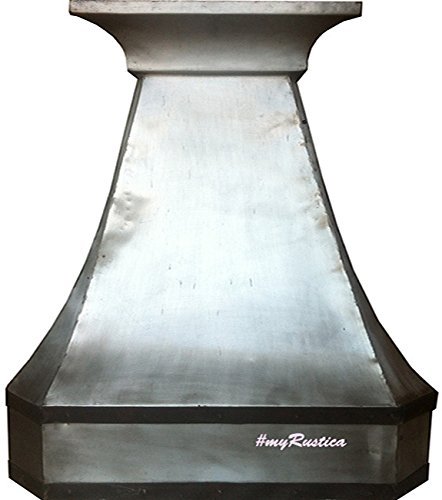 Zinc Exhaust Hood Wall Mount (natural smooth, 48")