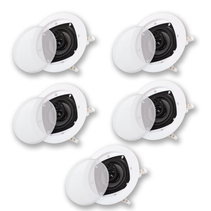 Acoustic Audio CS-IC43 In Ceiling Speakers 3 Way Home Theater 1000 Watt 5 Speaker Set CS-IC43-5S