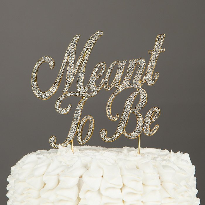 Happily Ever After Wedding Cake Topper, Gold Fairytale Princess Decoration (Happily Ever After - Gold) N34