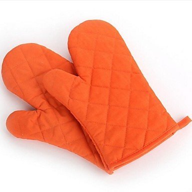 Y&XL&H Cotton Kitchen Cooking Microwave Oven Gloves Mitts Pot Pad Heat Proof Protected , gray N3
