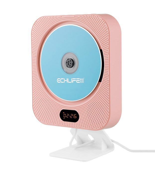 ECHLIFE Latest Wall-mounted Bluetooth Hi-Fi CD Music Player with Remote Control, USB, TF Card, AUX In and Digital... N16
