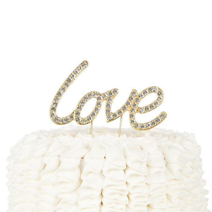 Happily Ever After Wedding Cake Topper, Gold Fairytale Princess Decoration (Happily Ever After - Gold) N40