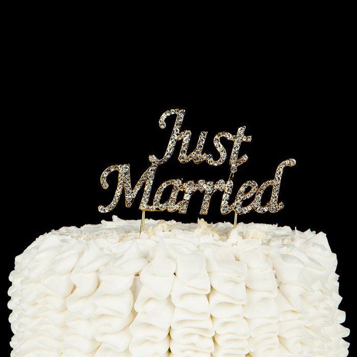 Happily Ever After Wedding Cake Topper, Gold Fairytale Princess Decoration (Happily Ever After - Gold) N45