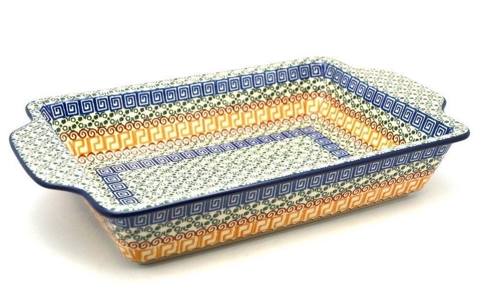 Polish Pottery Baker - Rectangular Brownie Pan - Autumn