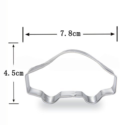 tyoungg 5 pcs / Set Vehicle Car Airplane Ship Train Shape Stainless Steel Cookie Cutter Fondant Cutter N2