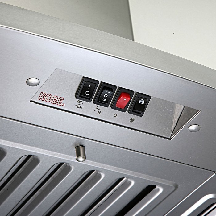 Kobe 30W in. RA2830SQB-WM-1 Wall Mounted Range Hood N3