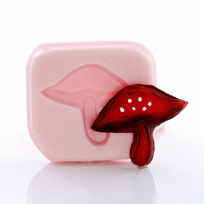 Tiny Mushroom Silicone Mold, Fondant, Candy, Chocolate, Food Safe, Polymer Clay, Resin Mold, Epoxy and so much... N4