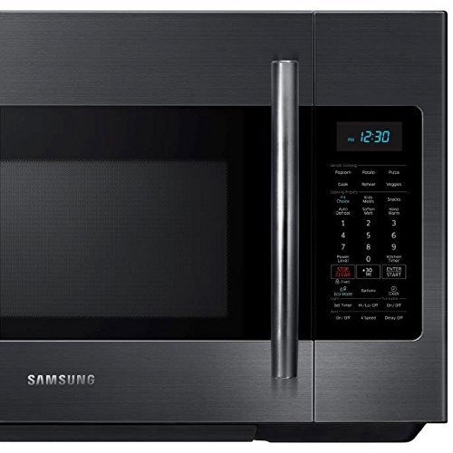 Samsung ME18H704SFG 1.8 Cu. Ft. Black Stainless Steel Over-the-Range Microwave N4
