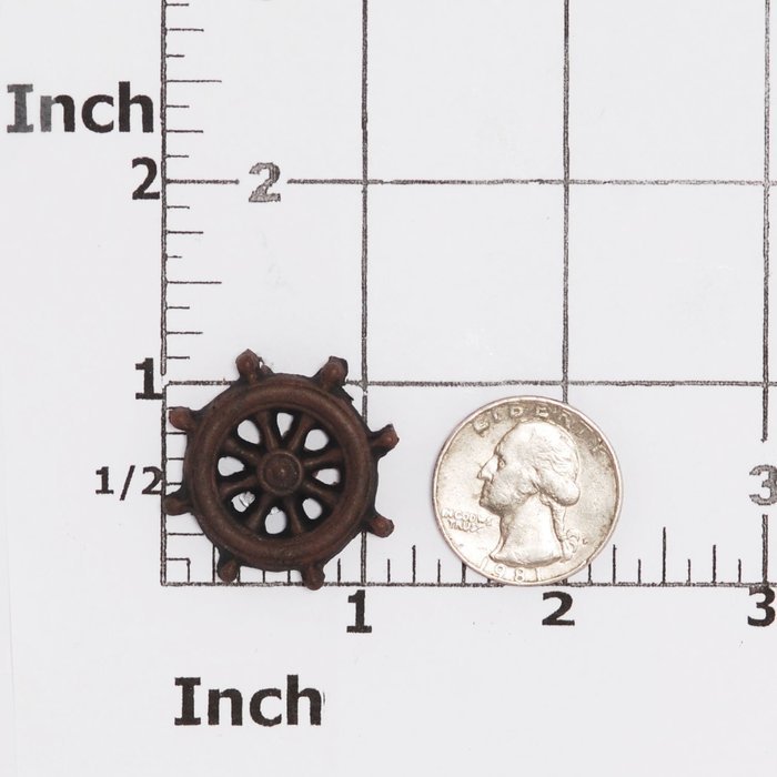 Small Captians Ship Wheel Silicone Mold Food Safe Fondant, Resin, Polymer Clay, Jewelry, Craft Mold