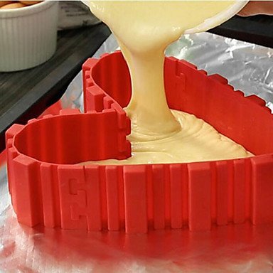 Sher 4Pcs/lot Magic Bake Snakes Grade Silicone Bake All Cakes Cake Mould Tools N3