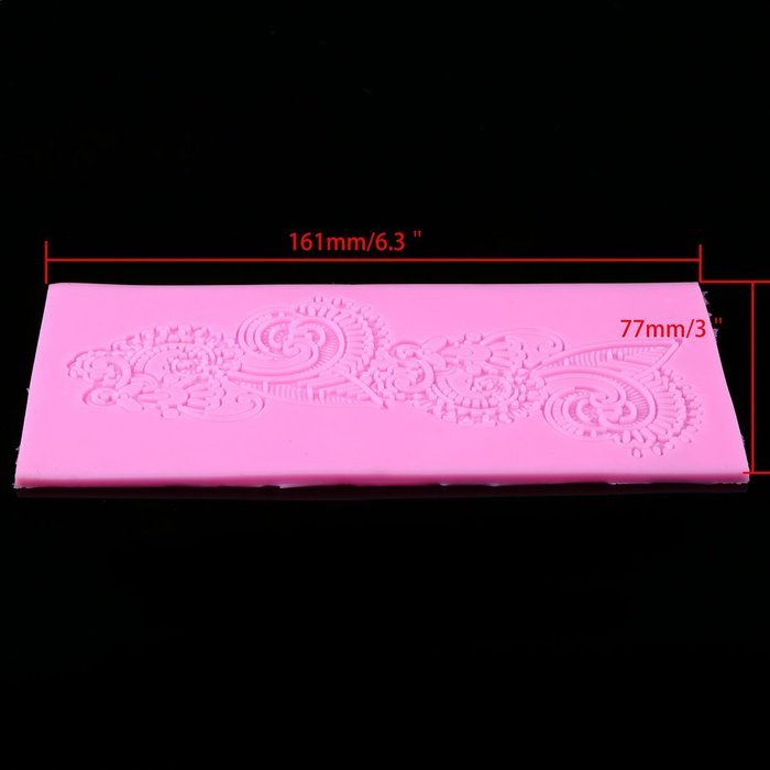 Whosee Style#4 3D Silicone Mold Fondant Cake Chocolate Decor Baking Mold Random Color
