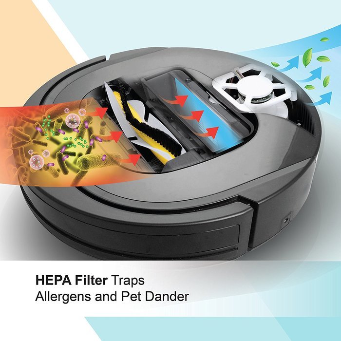RolliBot Robot Vacuum Cleaner - Sweeping, Mopping, Cleaning Vacuum Robot with UV Sterilization, Automatic Recharging... N19