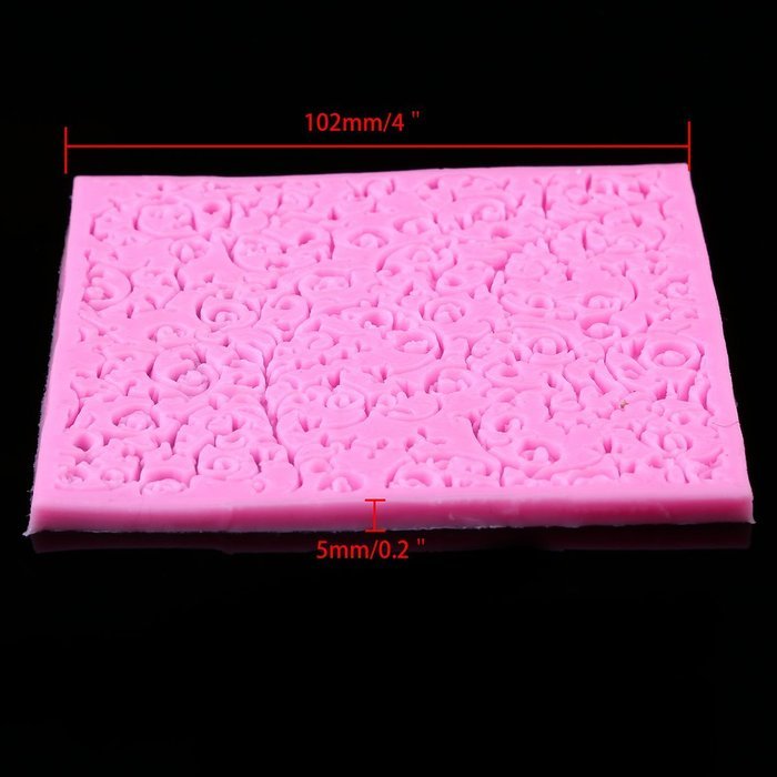 Whosee Style#4 3D Silicone Mold Fondant Cake Chocolate Decor Baking Mold Random Color N3