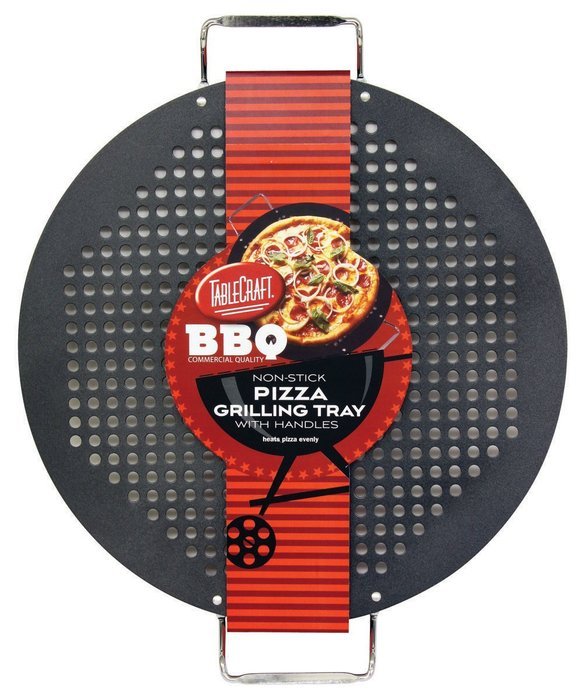 TableCraft BBQP18M BBQ Round Pizza Grilling Tray