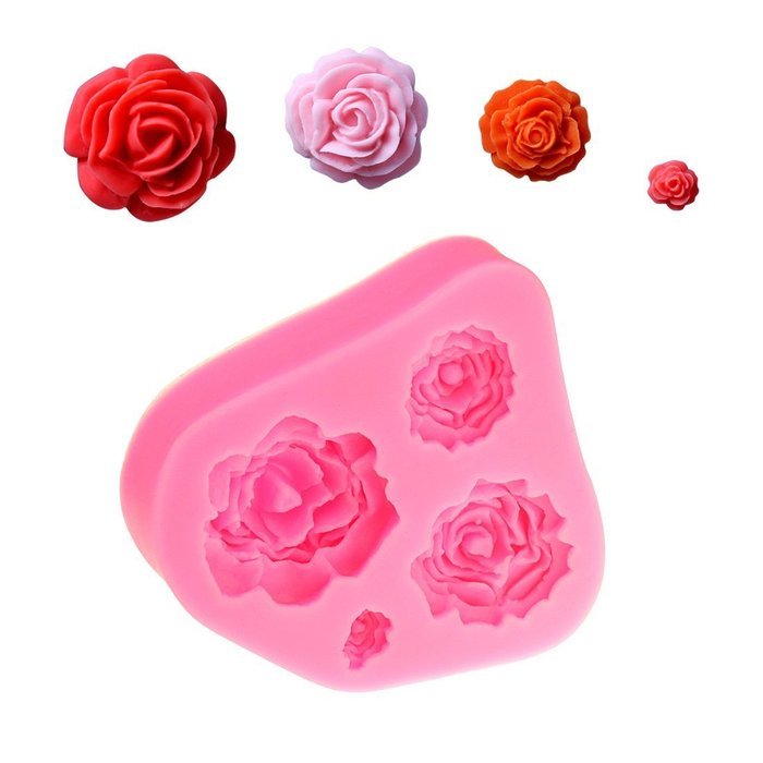 Rbenxia Silicone Cake Mold 20-cavity Half Circle Lollipop Party Cupcake Baking Mold Cake Pop Stick Mold Tray Pink N12