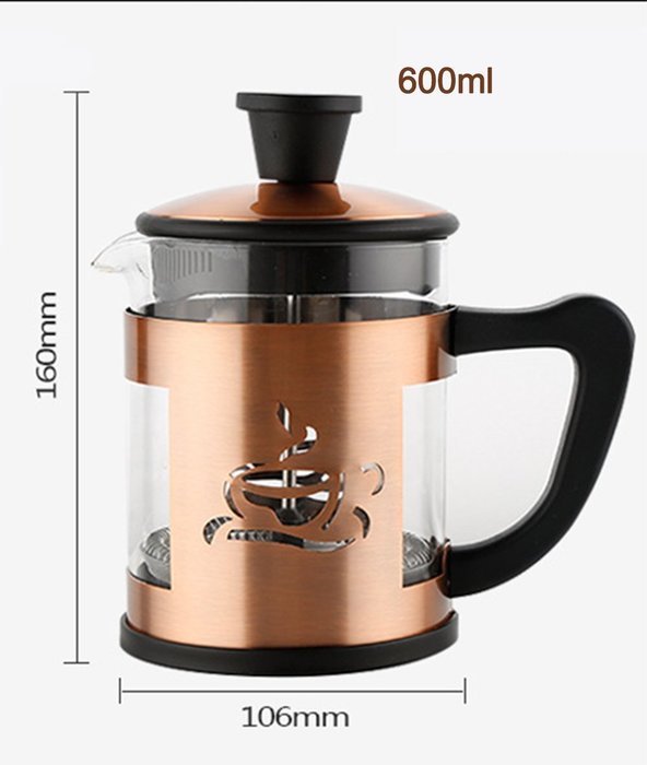 Kteam Newest French Stainless Steel Stovetop Coffee Tea Pot Expresso Coffee Latte Maker Pressure Pot Tea Hand... N3