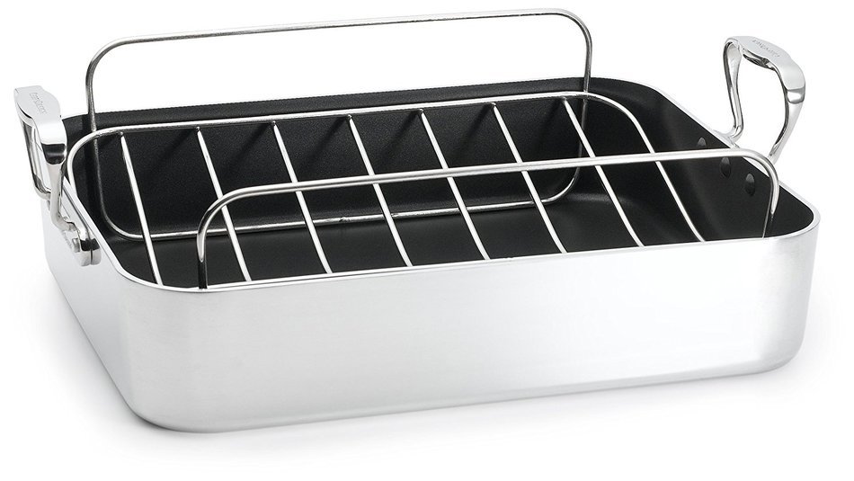 Chef's Design 18-14 1/4-Inch French Roaster with Rack