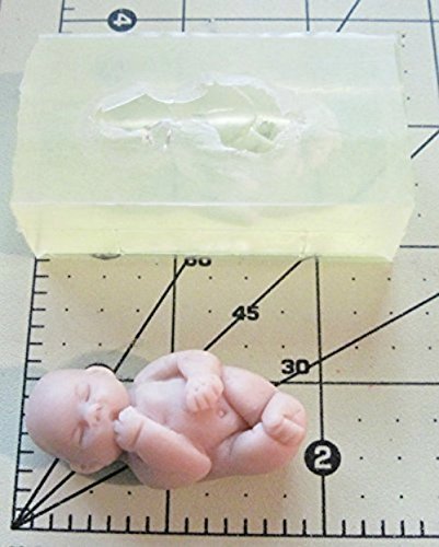 Silicone Mold Mini Baby "Peanut" Handmade Supply 1.5 Inch
