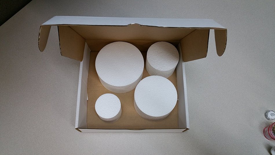 Round 3" MINI Dummy Cakes Set by 3", 4", 5", 6" (Set of 4 - ALL) N3
