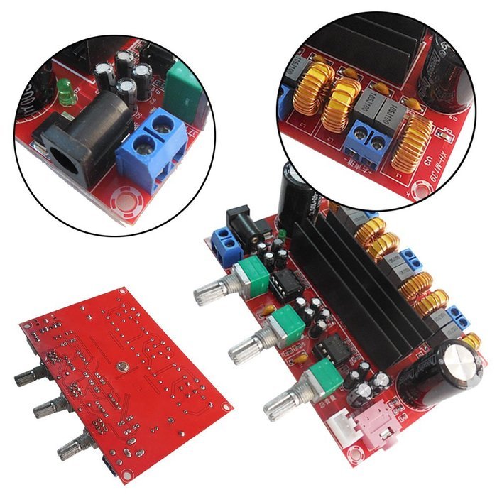 Alloet New 2x50W +100W 2.1 Channel Digital Subwoofer Power Amplifier Board TPA3116D2
