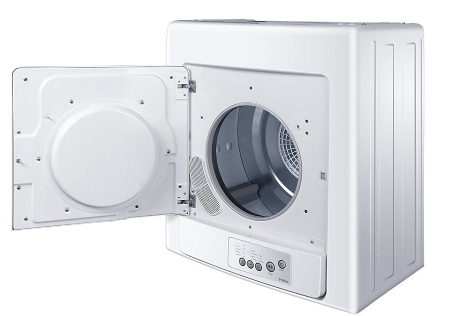 Haier HPL141E 2.6 cu. ft. Compact Electric Vented Dryer with Zinc Coated Drum and Electronic Controls