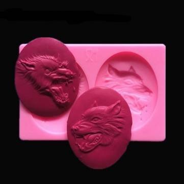 UR Bakeware Wolf Head Shape Silicone Cake Mold Chocolate Mould N3