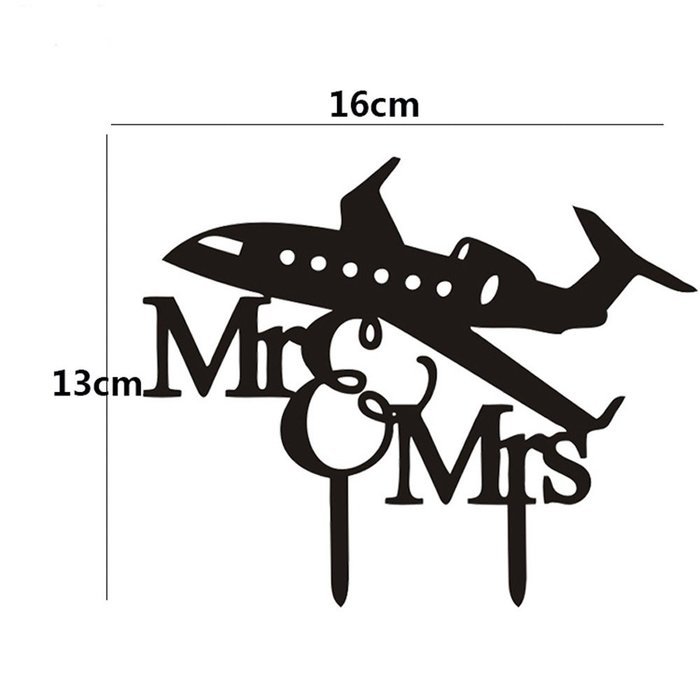 Ecape Creative Mr and Mrs Personalized Wedding Cake Toppers Deer Cake Topper for Special Events N34