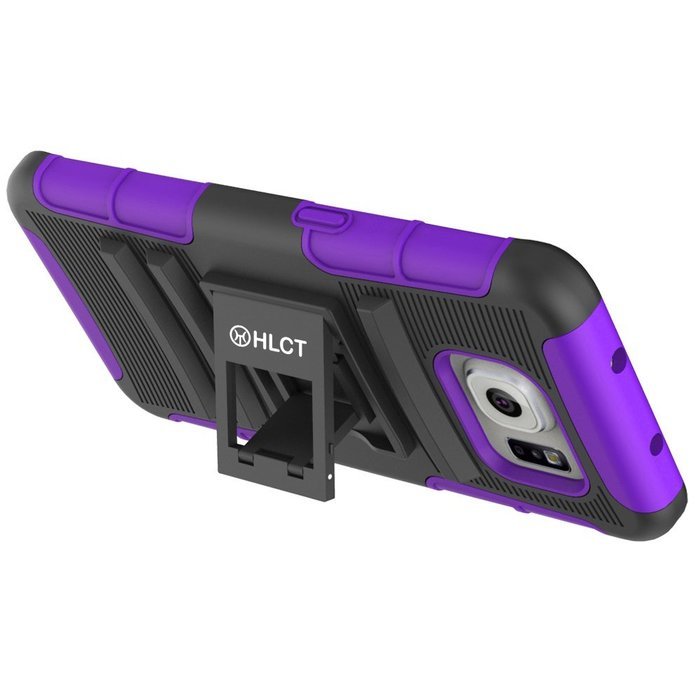 Galaxy S7 Edge Case, HLCT Rugged Shock Proof Dual-Layer Case with Built-In Kickstand for Samsung Galaxy S7 Edge... N11