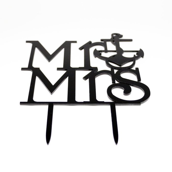Ecape Creative Mr and Mrs Personalized Wedding Cake Toppers Deer Cake Topper for Special Events N36