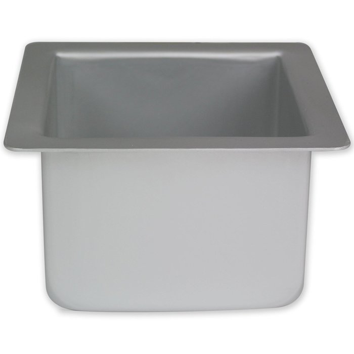 PME Square 6" x 6" x 3" Seamless Professional Aluminum Baking Pan, Silver
