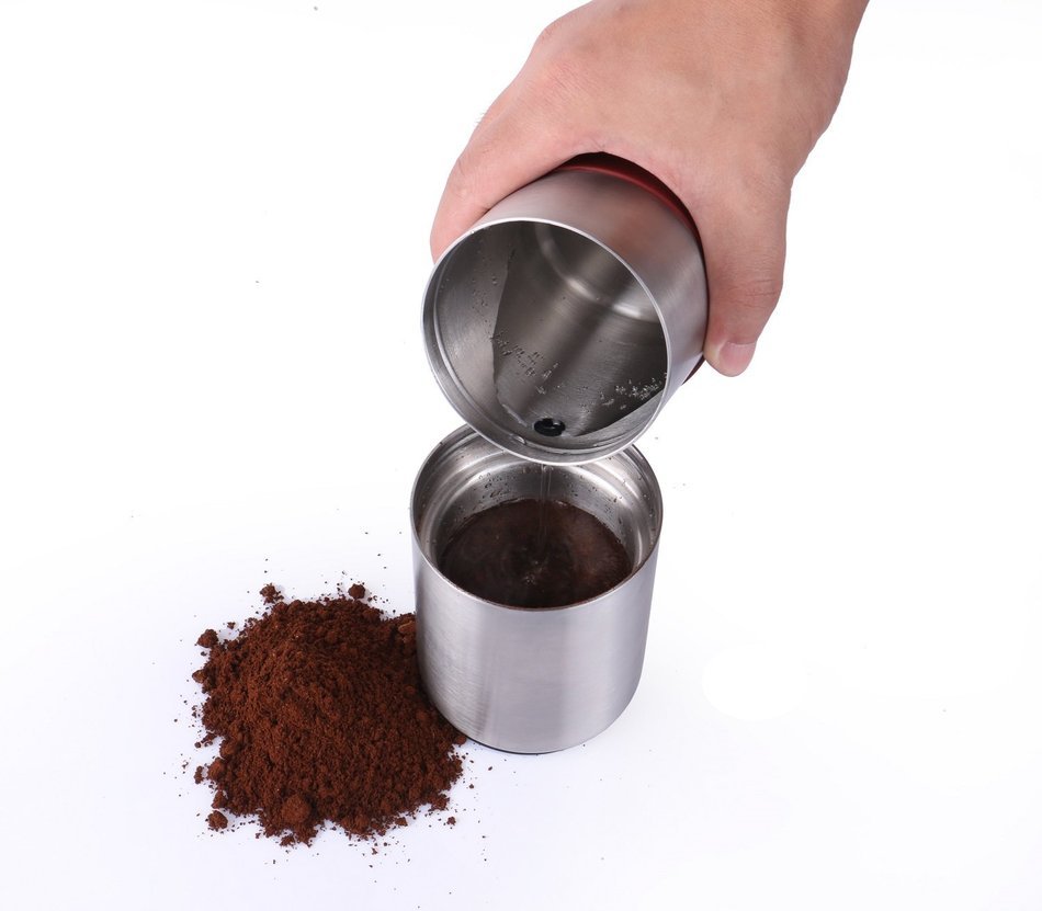 SOULCOOK 8.07" Manual Coffee Grinder Portable All-in-one Coffee Maker with Hand Lever Foldable Made of Thick #304... N3