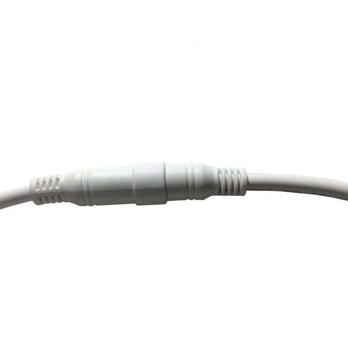 Hanvex HDX20W 20ft 18AWG 2.1mm x 5.5mm DC Plug Extension Cable for Power Adapter, White, Heavy Duty