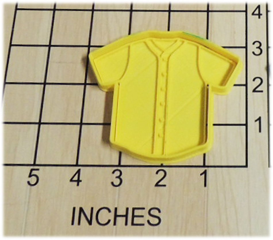 Baseball Jersey Shaped Cookie Cutter and Stamp #1185