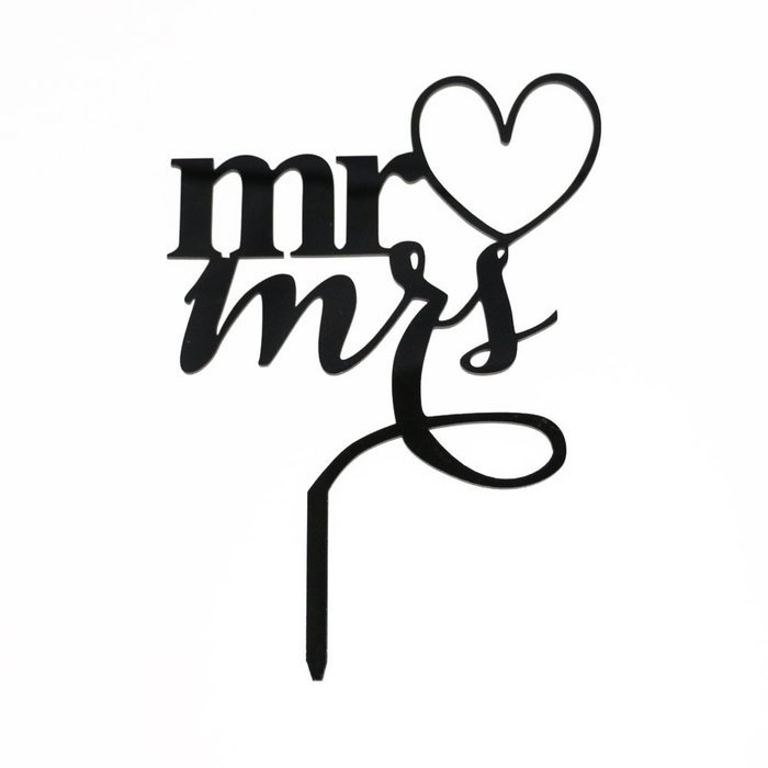 Ecape Acrylic Wedding Cake Topper Wedding Monogram Mr and Mrs Cake Topper With Maple Leaf N21