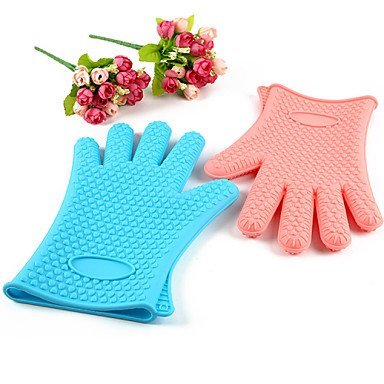 Y&XL&H 1PCS Silicone Oven Mitts Insulated Gloves Baking Tools (Random Color)