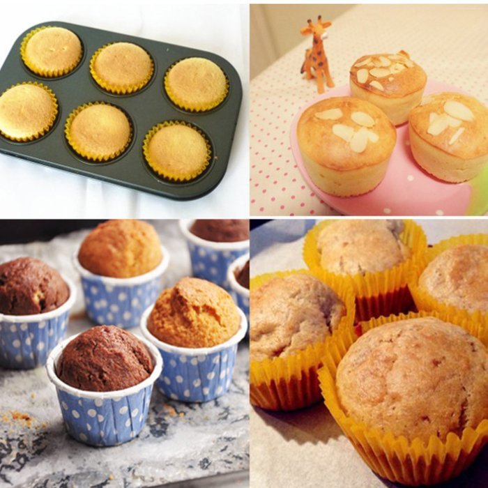 LOHOME&reg; Quiche Pan, Bakeware Nonstick Tart/Quiche Pans Cupcakes Torte Souffle Cheesecake Egg Tart Makers Cake... N2