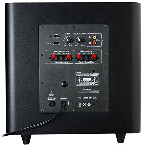 Dayton Audio SUB-1000 10-Inch 100 Watt Powered Subwoofer (Black)