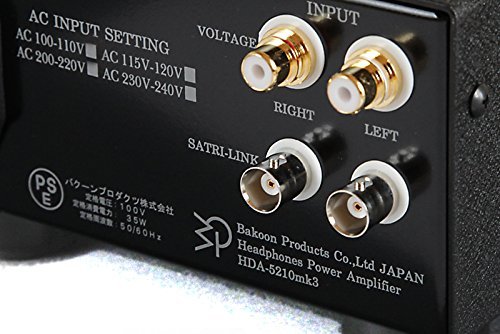 Bakoon Products Headphone amplifier HDA-5210MK3 SATRI-IC-EX Winging Resistance ATT(Non induction), Black N3