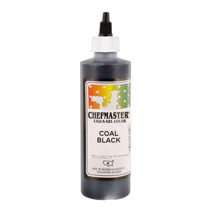 Chefmaster by US Cake Supply 10.5-Ounce Liqua-Gel Cake Food Coloring Coal Black